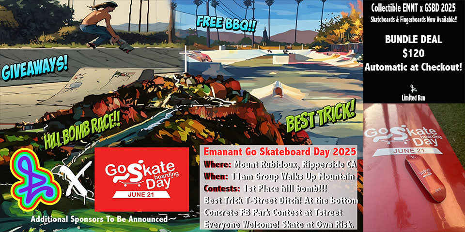 EMNT x GSBD 2025 Skateboard Deck