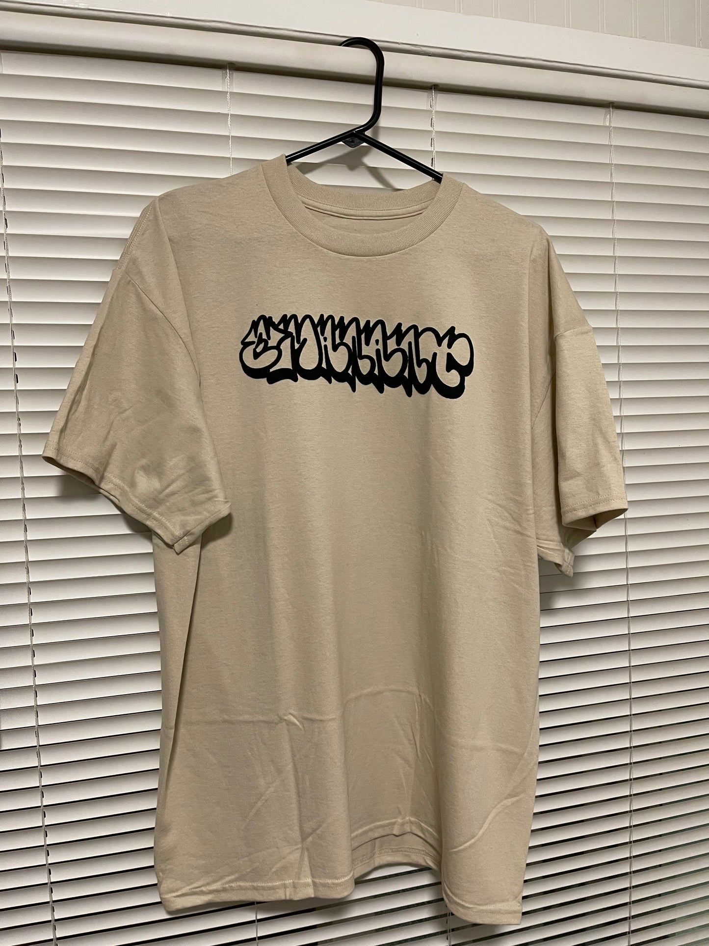 "Emanant" Bubble Print Graffiti - Bone - XL