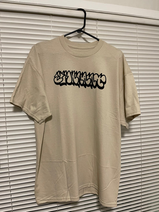"Emanant" Bubble Print Graffiti - Bone - XL