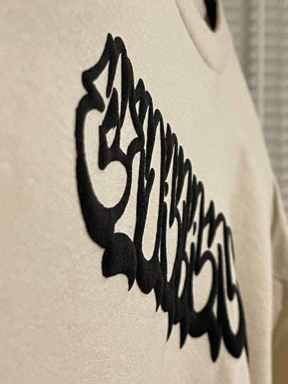 "Emanant" Bubble Print Graffiti - Bone - XL