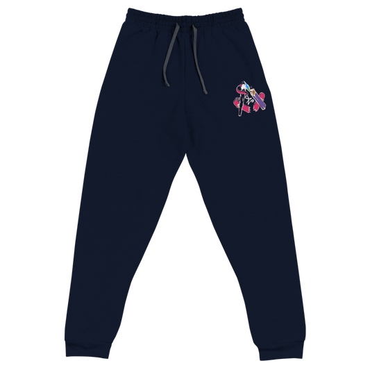 Embroidered Retro Free Skatin' Joggers
