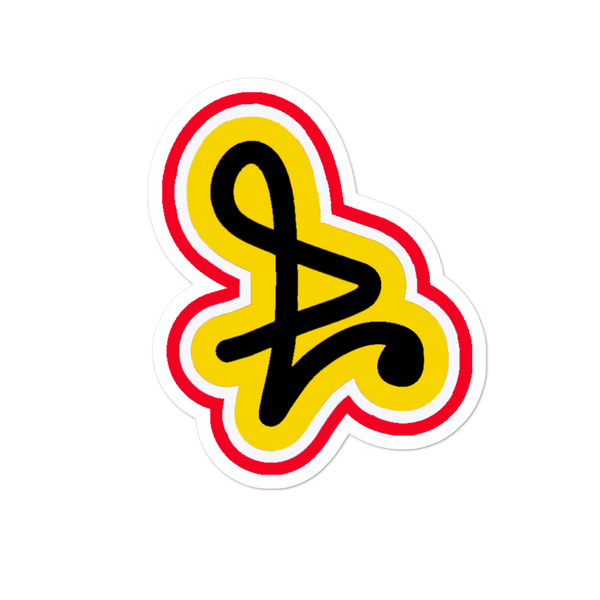Red/Yellow Logo Bubble-free stickers