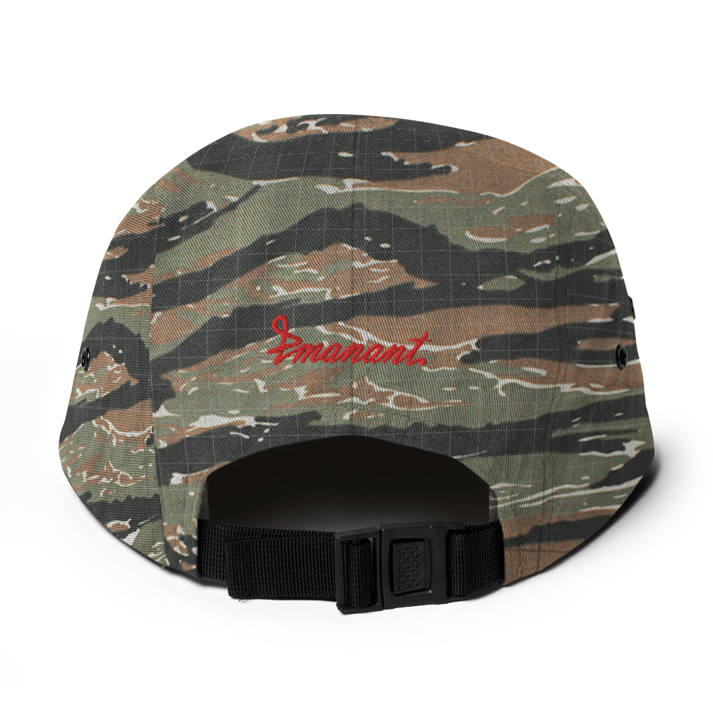 Red Bloom Five Panel Cap Camo