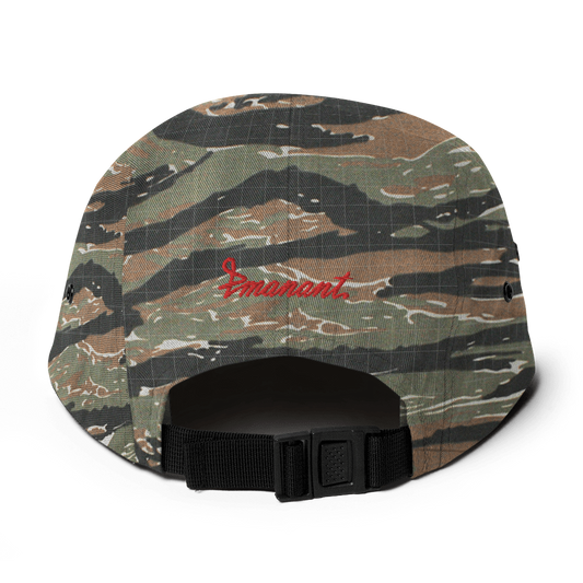 Red Bloom Five Panel Cap Camo