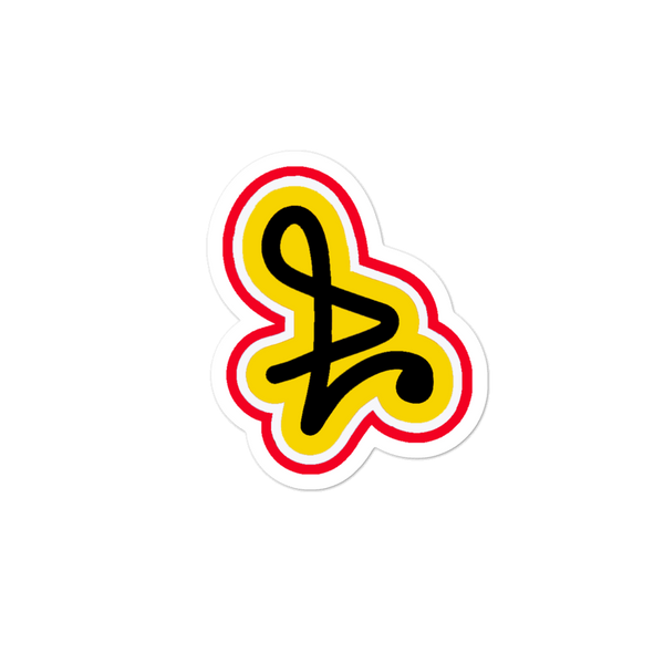 Red/Yellow Logo Bubble-free stickers