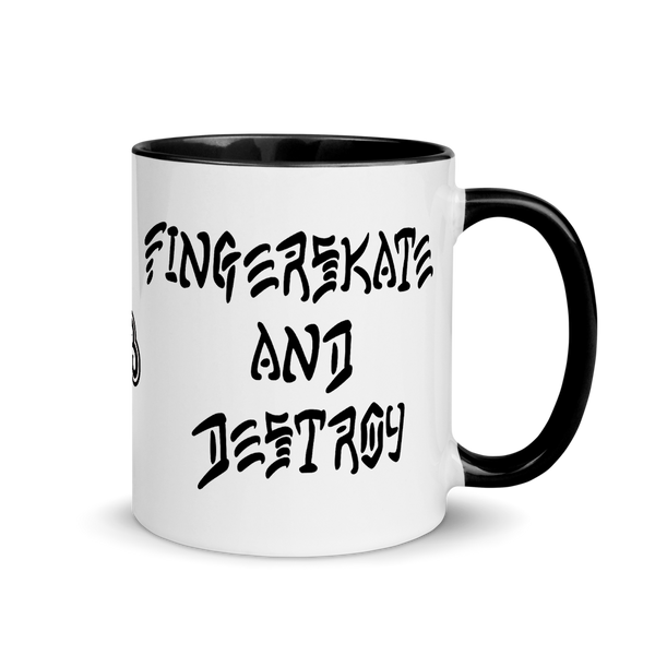 Fingerskate and Destroy Mug
