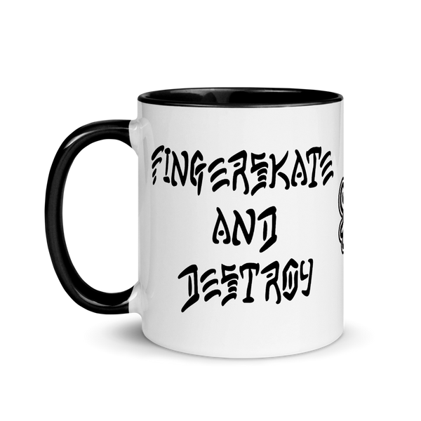 Fingerskate and Destroy Mug